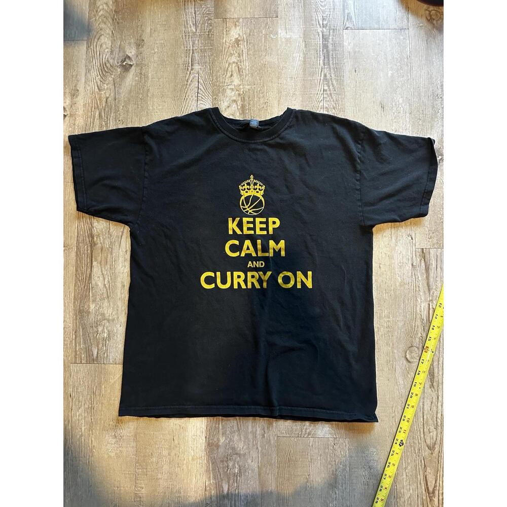 Steph Curry Nba Golden State Warriors Keep Calm And Carry On Millennial Shirt L